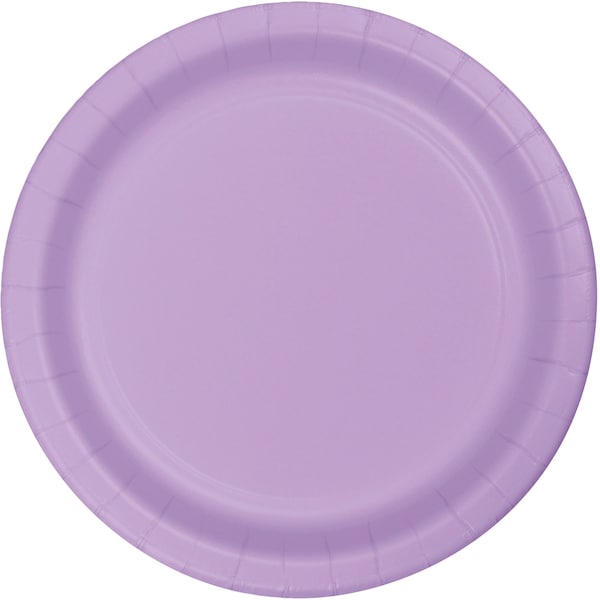 Touch Of Color 9" Luscious Lavender Purple Paper Plates 240 PK 47193B - main